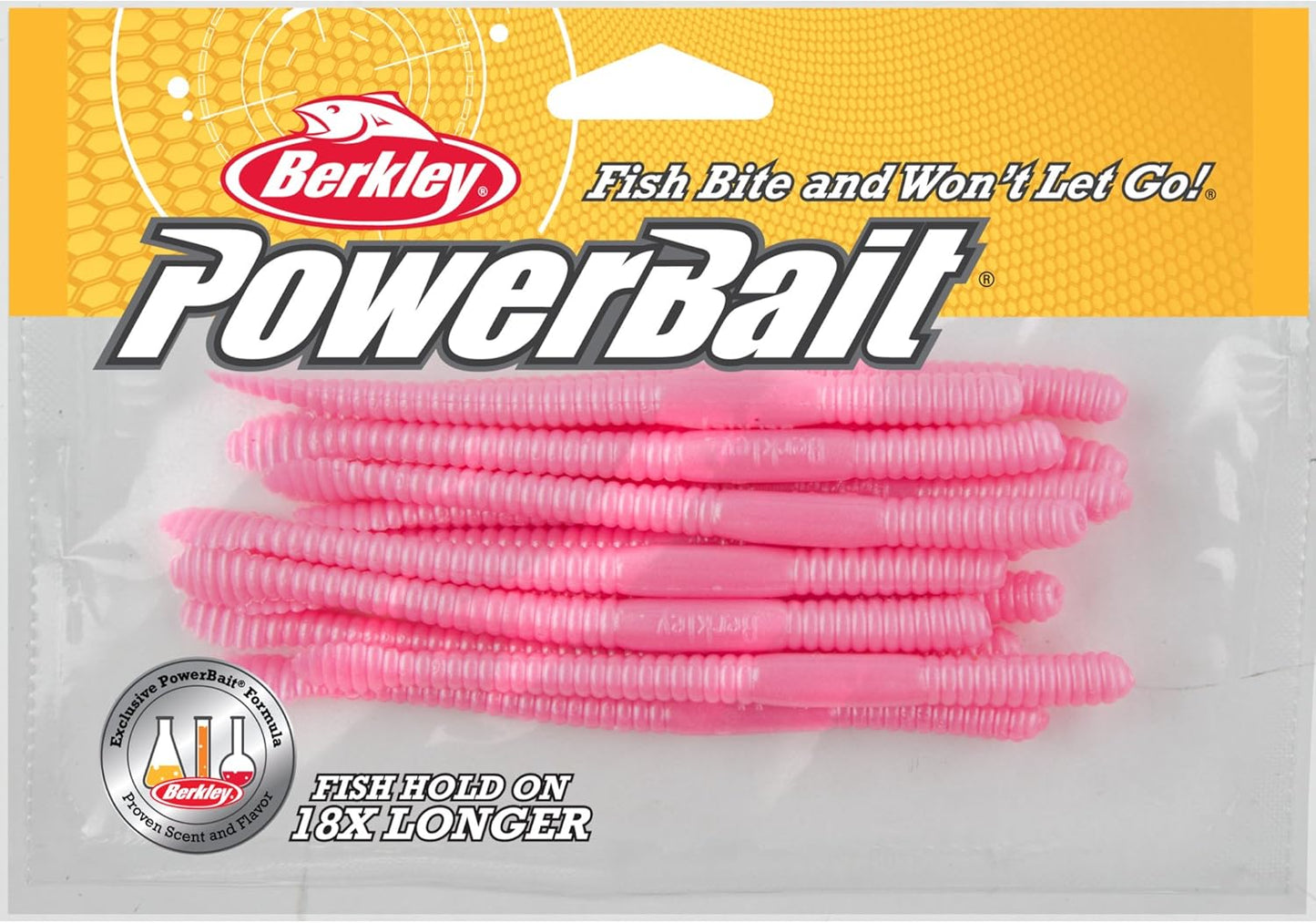 Berkley PowerBait Floating Steelhead Worm Bubblegum, 4" (13 Count)