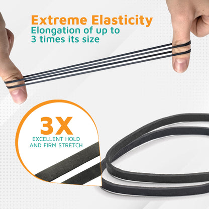 PlasticMill Rubber Bands - #33 Size - Red Rubberbands - 1LB/500 Count