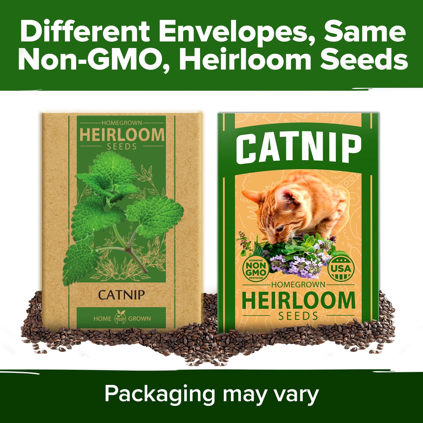 HOME GROWN 𝗨𝗦𝗔 𝗣𝗥𝗘𝗠𝗜𝗨𝗠 Peppermint Seeds Pack – 2,370 𝗡𝗢𝗡-𝗚𝗠𝗢 Heirloom Mint Seeds for Planting. Grow Peppermint Plants in Your Herb Garden Indoors or Outdoors (Mentha x piperita)