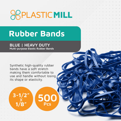 PlasticMill Rubber Bands - #33 Size - Red Rubberbands - 1LB/500 Count