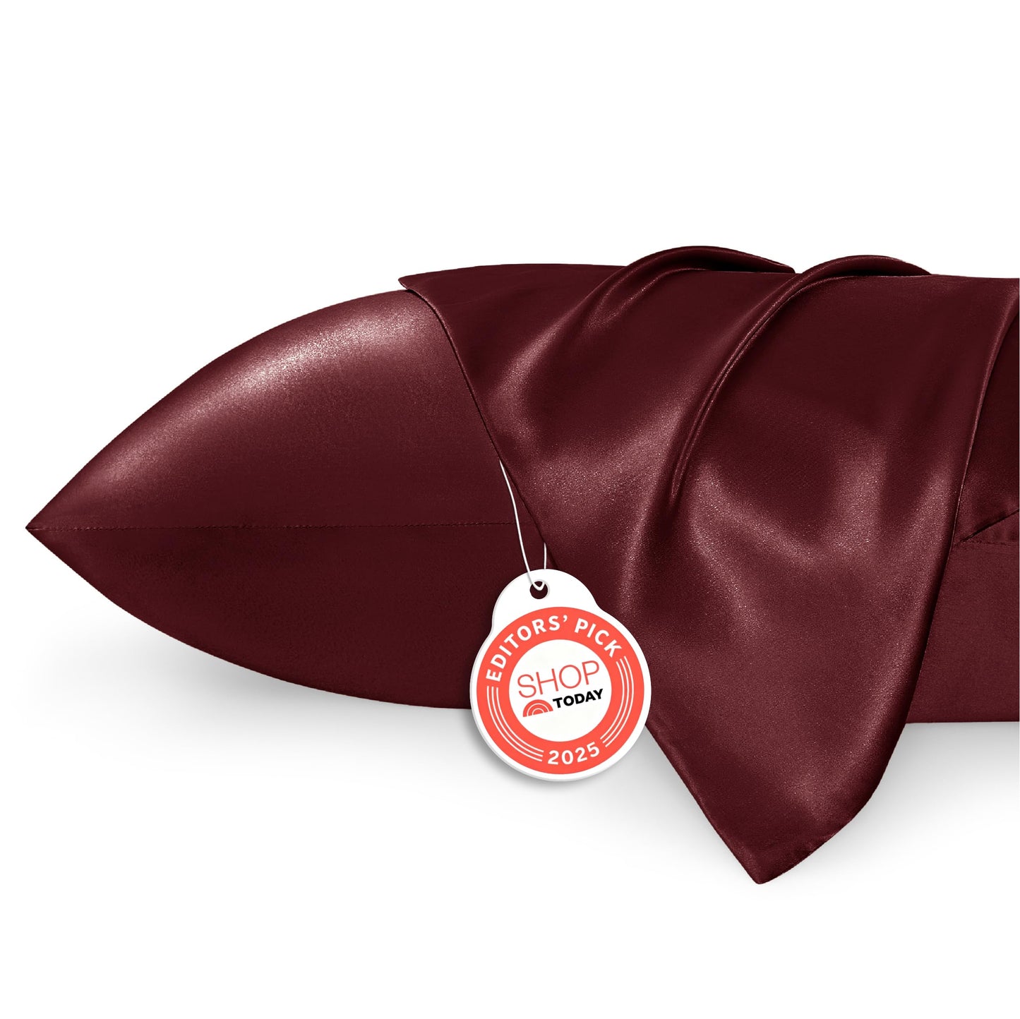 Bedsure Satin Pillowcase, Similar to Silk Pillow Cases Queen Size Set of 2, Cooling Pillow Case Covers with Envelope Closure, Room Decor Valentine Gifts for Women Men, Silver Grey, 20x30 Inches, 2pcs