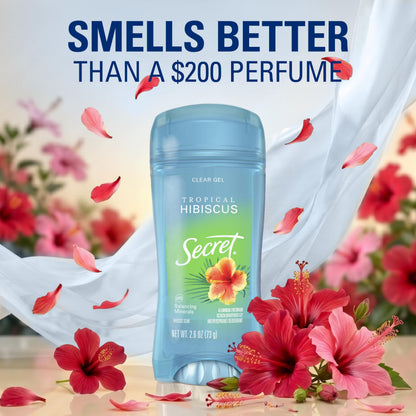Secret Fresh Antiperspirant Deodorant for Women, 72hr Breathable Sweat & Odor Protection, Instant Freshness & Gentle, PH Balancing Minerals, Clear Gel, Relaxing Lavender Scent, 2.6 oz