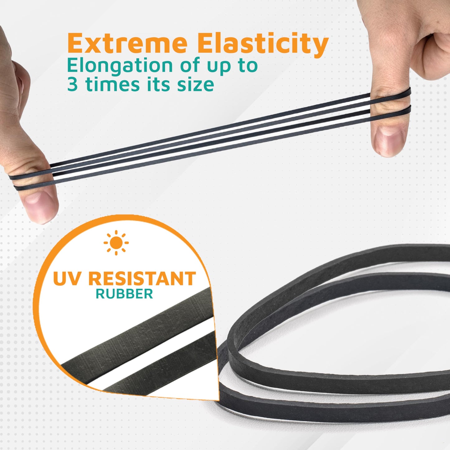 PlasticMill Rubber Bands - #33 Size - Red Rubberbands - 1LB/500 Count