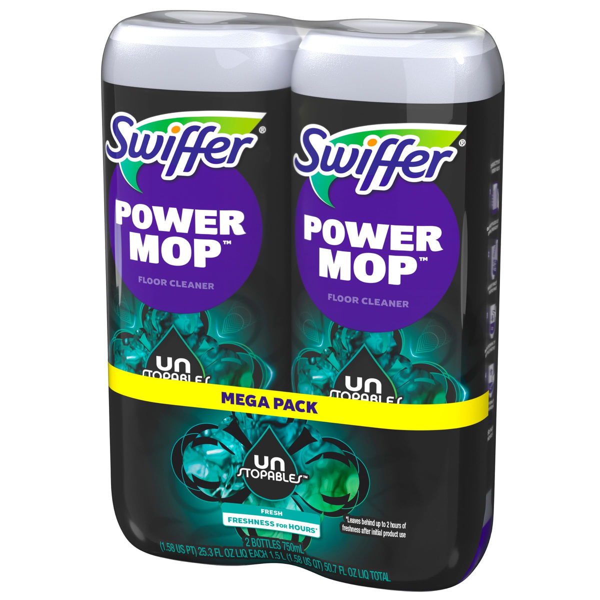 Swiffer Power Mop Refill Solution, Floor Cleaner for Mopping Tile, Vinyl, Laminate, Wood in Home, Bathroom, Kitchen, All Purpose Multi-Surface Solution for Floor Cleaning, Lavender Scent, 50.6oz