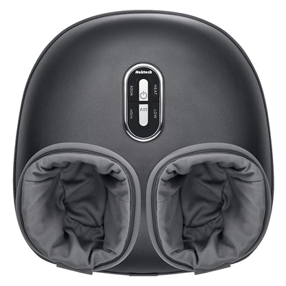 Nekteck Shiatsu Foot Massager with Heat, FSA Eligible Deep Kneading Therapy Air Compression, HSA Feet Massage Improve Blood Circulation Foot Wellness Soothing Pain Relief, Relax for Home Office Use