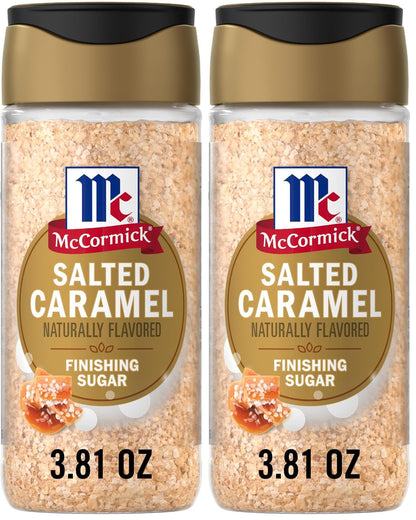 McCormick Finishing Sugar, Pumpkin Spice, Limited Edition, Sweet Blend of Warm Pumpkin Spices, The Perfect Finish for Cookies, Muffins, Pancakes, Bread, and More, 3.66 oz
