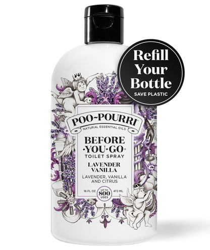 Poo-Pourri Before-You-Go Toilet Spray, Lavender Vanilla, 2 Fl Oz