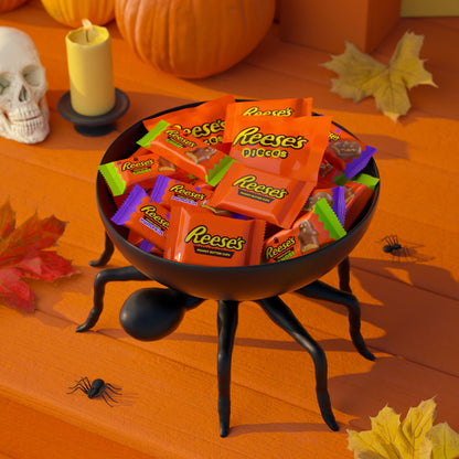 Reese's Assorted Peanut Butter Halloween Candy Pumpkin Bowl, 110 ct
