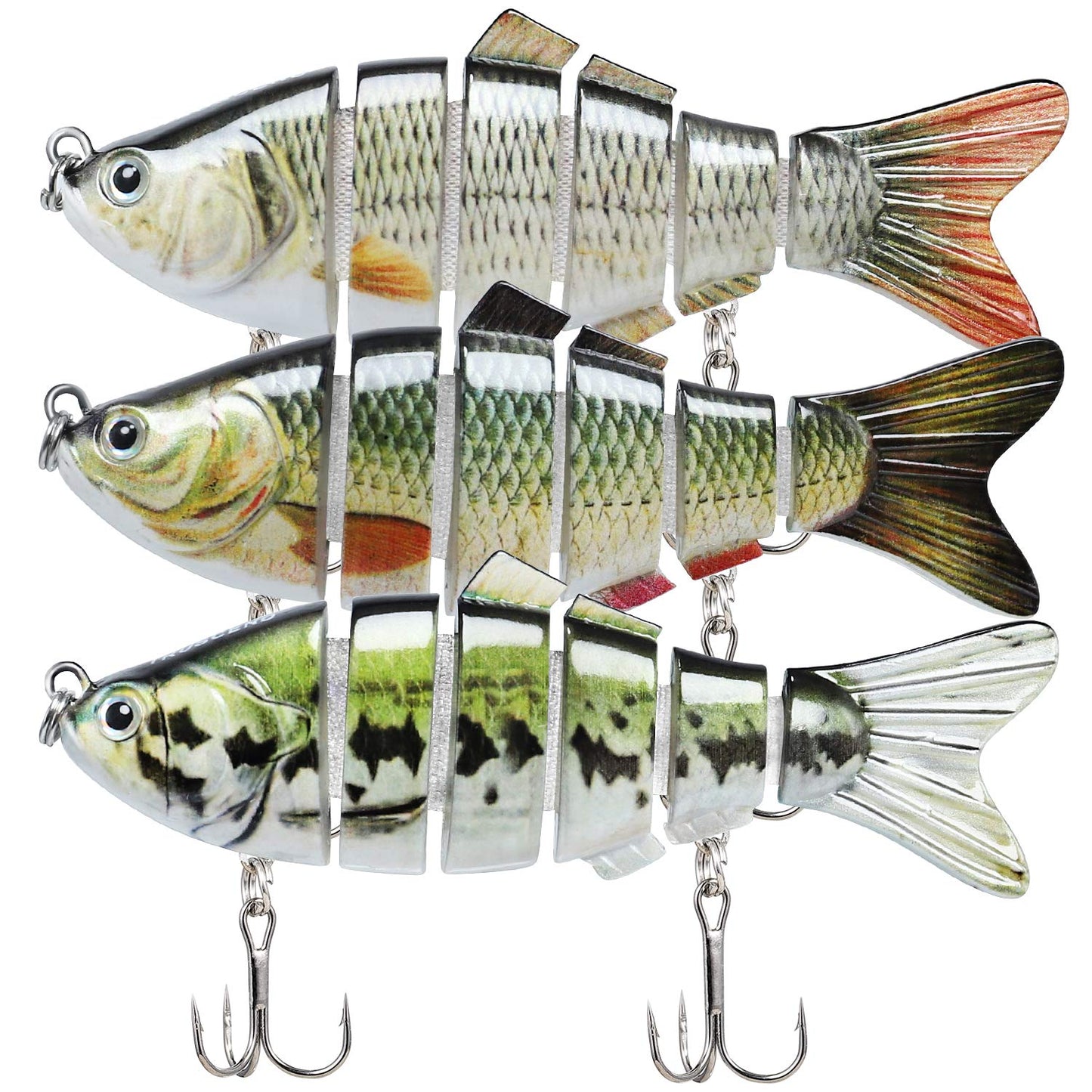 TRUSCEND Easy Catch Swimmax, Magic Noisy Turbulent Wiggling and Vibrating Action for More Bites, Lifelike Fishing Lures for All Species, Swimbait for Relax Family Fishing, Must-Have for Lovely Anglers