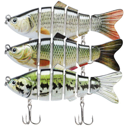 TRUSCEND Easy Catch Swimmax, Magic Noisy Turbulent Wiggling and Vibrating Action for More Bites, Lifelike Fishing Lures for All Species, Swimbait for Relax Family Fishing, Must-Have for Lovely Anglers