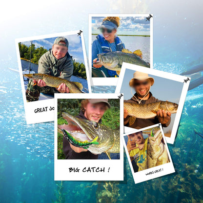 TRUSCEND Easy Catch Swimmax, Magic Noisy Turbulent Wiggling and Vibrating Action for More Bites, Lifelike Fishing Lures for All Species, Swimbait for Relax Family Fishing, Must-Have for Lovely Anglers