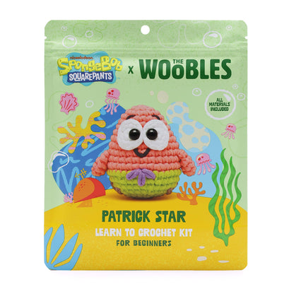 The Woobles Crochet Kit for Beginners – Spongebob Squarepants Craft Kit with Easy Peasy Yarn for Adults & Young Crafters, As Seen On Shark Tank, Step by Step Video Tutorials (Gary The Snail)