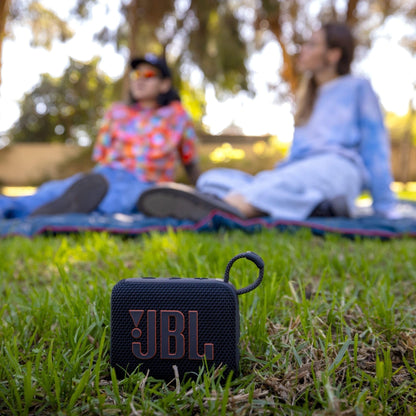 JBL Go 4 - Ultra-Portable, Waterproof and Dustproof Bluetooth Speaker, Big Pro Sound with Punchy bass, 7-Hour Built-in Battery, Made in Part with Recycled Materials (Blue)