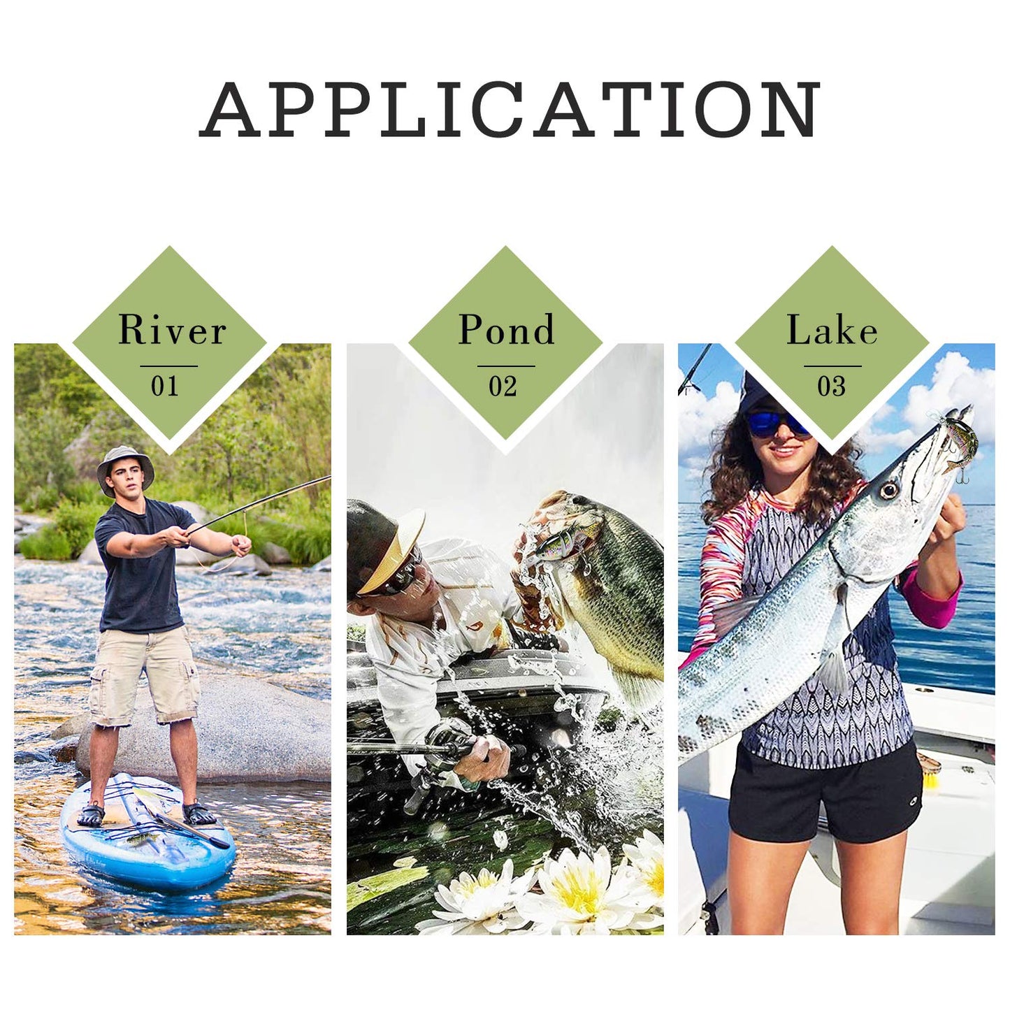 TRUSCEND Fishing Lures for Freshwater and Saltwater, Lifelike Swimbait for Bass Trout Crappie, Top Water Fishing Lure, Amazing Fishing Gifts for Men, Must-Have for Family Fishing Gear