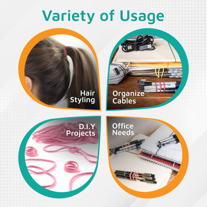 PlasticMill Rubber Bands - #33 Size - Red Rubberbands - 1LB/500 Count