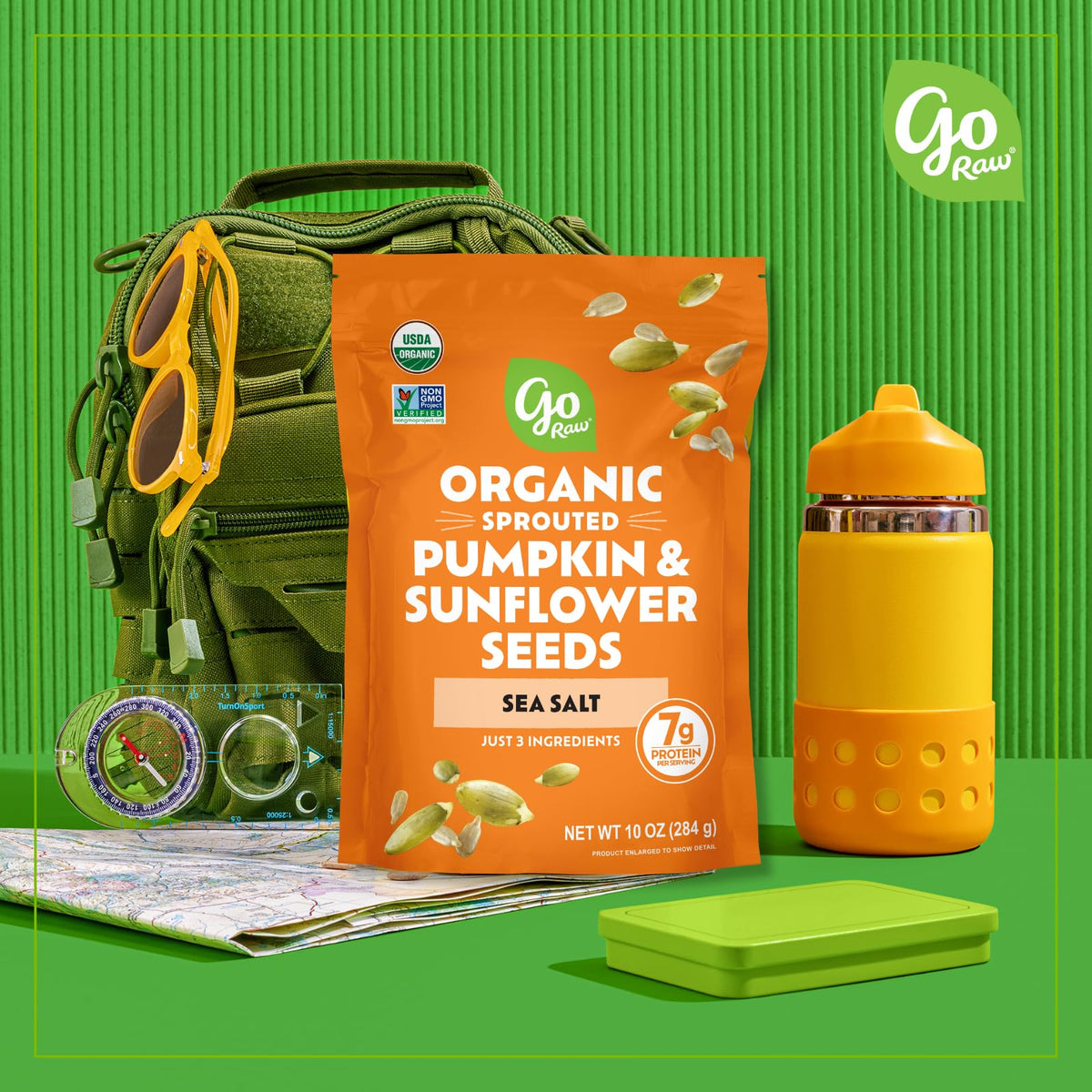 Go Raw Organic Sprouted Pumpkin Seeds - Sea Salted Pepita Snack