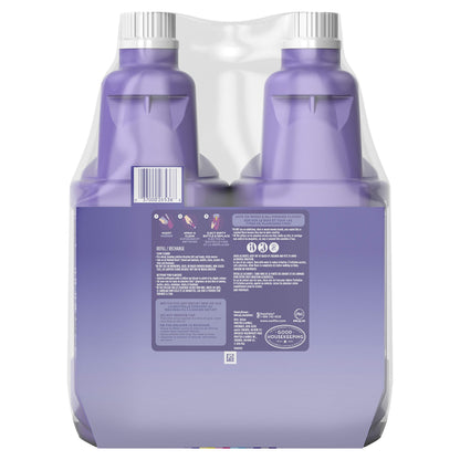 Swiffer WetJet Multi-Purpose Floor Cleaner Solution with Febreze Refill, Hardwood Floor Cleaner, Lavender Scent, 1.25 Liter -42.2 Fl Oz (Pack of 2)