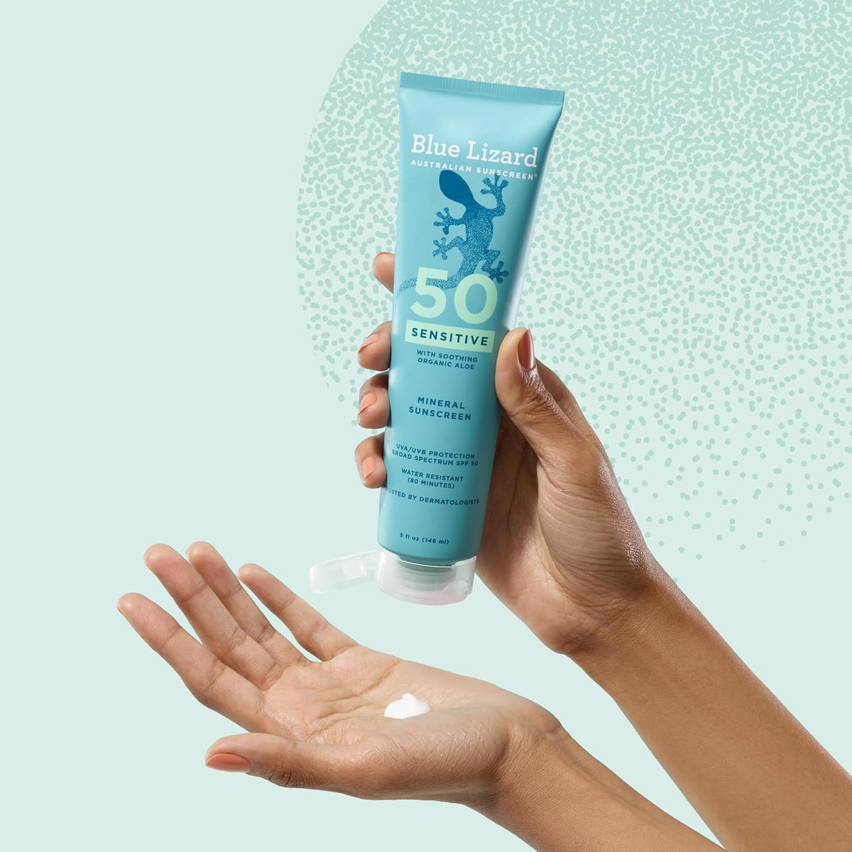 Blue Lizard Sensitive Mineral Sunscreen SPF 50 Sunscreen Lotion, 5 fl oz