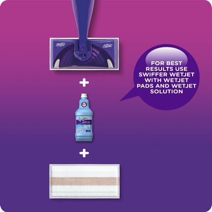 Swiffer WetJet Multi-Purpose Floor Cleaner Solution with Febreze Refill, Hardwood Floor Cleaner, Lavender Scent, 1.25 Liter -42.2 Fl Oz (Pack of 2)