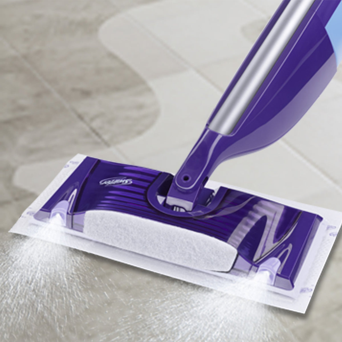 Swiffer WetJet Multi-Purpose Floor Cleaner Solution with Febreze Refill, Hardwood Floor Cleaner, Lavender Scent, 1.25 Liter -42.2 Fl Oz (Pack of 2)