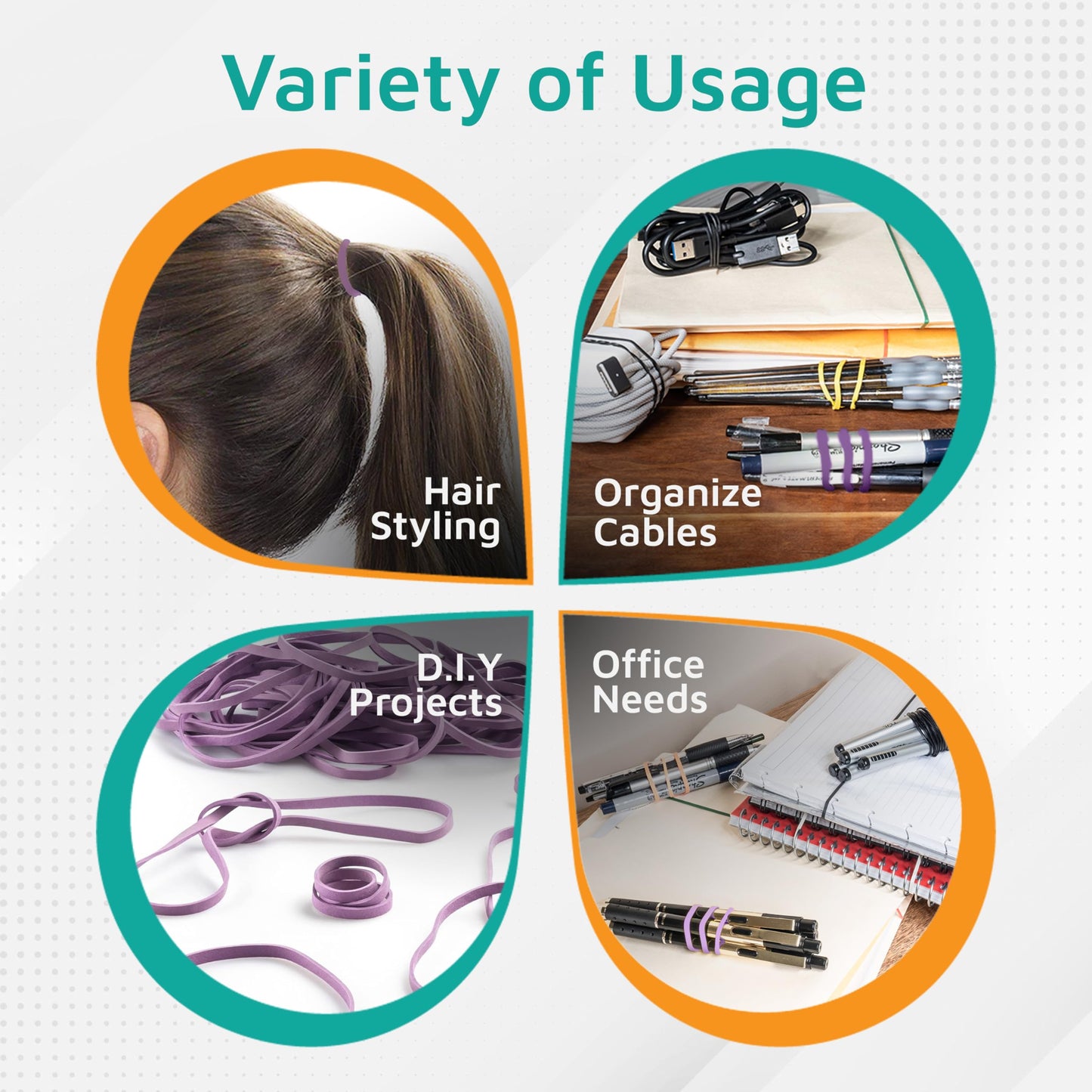 PlasticMill Rubber Bands - #33 Size - Red Rubberbands - 1LB/500 Count