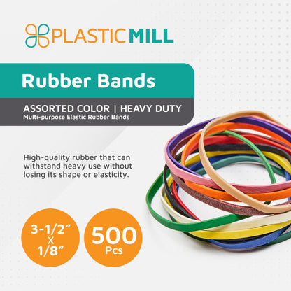 PlasticMill Rubber Bands - #33 Size - Red Rubberbands - 1LB/500 Count