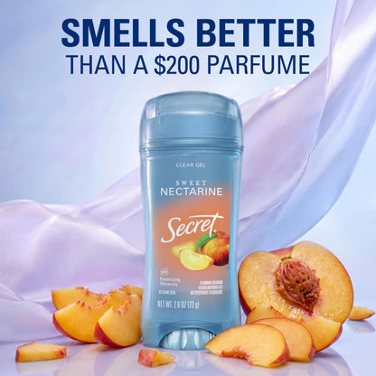 Secret Fresh Antiperspirant Deodorant for Women, 72hr Breathable Sweat & Odor Protection, Instant Freshness & Gentle, PH Balancing Minerals, Clear Gel, Relaxing Lavender Scent, 2.6 oz