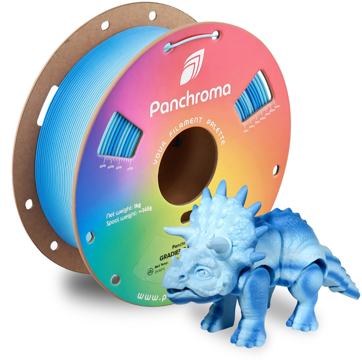 Polymaker Panchroma Matte PLA Filament 1.75mm, 1kg, Charcoal Black