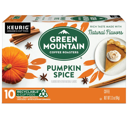 Green Mountain Coffee Roasters Seasonal Selections Pumpkin Spice 32 Count