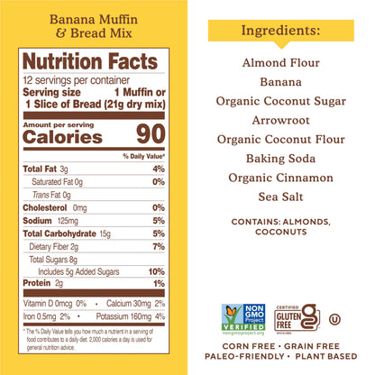 Simple Mills Almond Flour Pumpkin Muffin and Bread Mix, 1pk, 9 oz