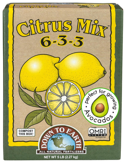 Down To Earth All Natural Fertilizers Organic Citrus Mix - 6-3-3, 1 lb