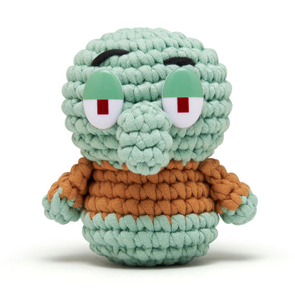 The Woobles Crochet Kit for Beginners – Spongebob Squarepants Craft Kit with Easy Peasy Yarn for Adults & Young Crafters, As Seen On Shark Tank, Step by Step Video Tutorials (Gary The Snail)