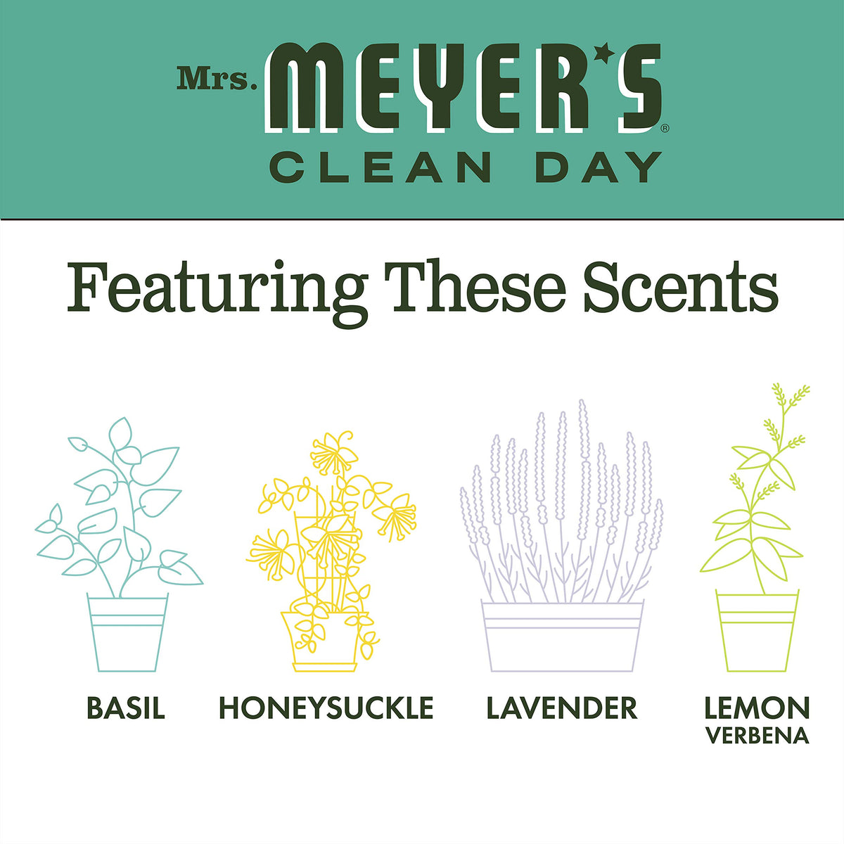 Mrs. Meyer's Clean Day, Hand Soap Refill, Lavender Scent, 33 Fl Oz
