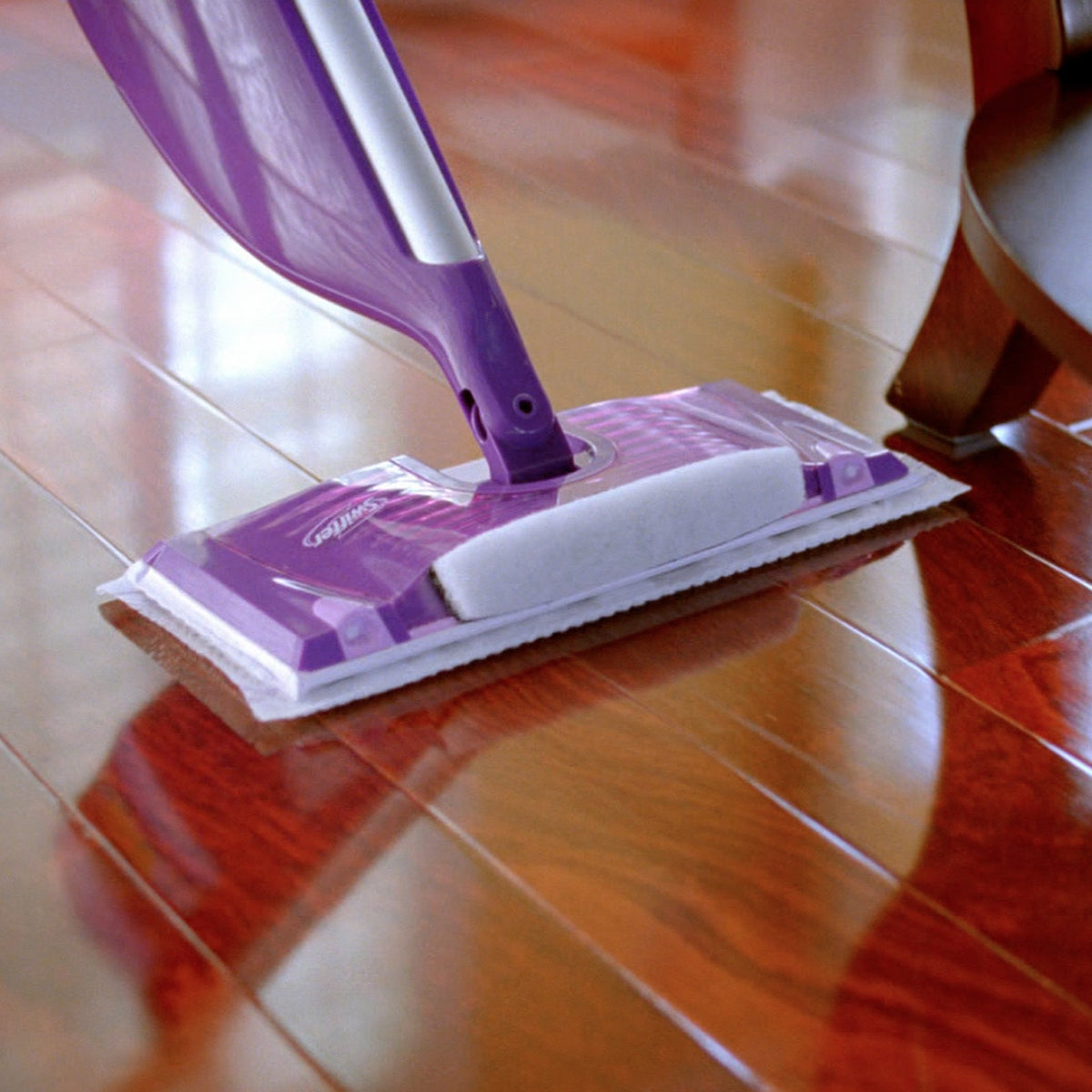 Swiffer WetJet Multi-Purpose Floor Cleaner Solution with Febreze Refill, Hardwood Floor Cleaner, Lavender Scent, 1.25 Liter -42.2 Fl Oz (Pack of 2)