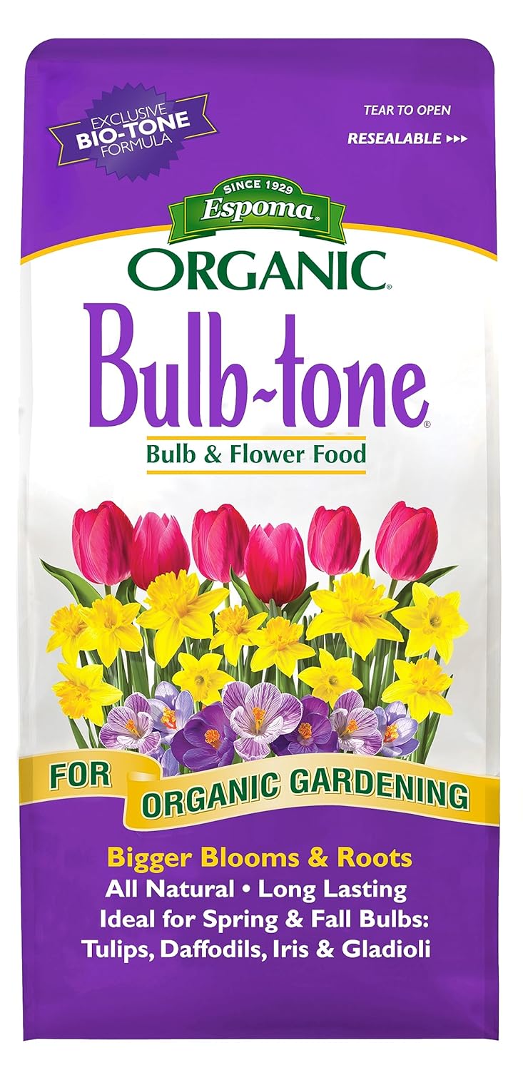 Espoma Organic Bulb-Tone 3-5-3 Natural & Organic Fertilizer and Plant Food for All Spring and Fall Bulbs. 4 lb. Bag. Use for Planting & Feeding to Promote Vibrant Blooms