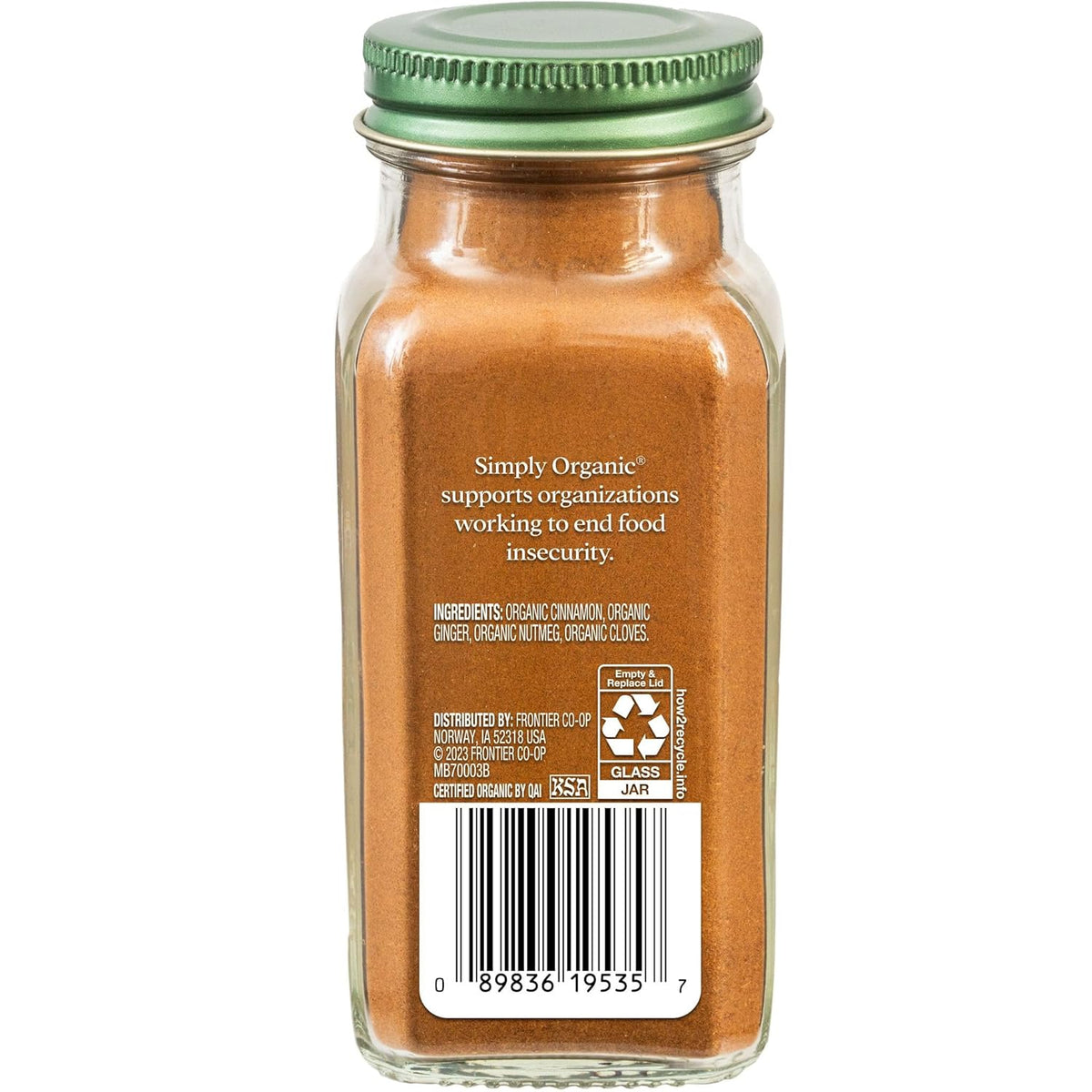Simply Organic Pumpkin Spice, Certified Organic, Kosher | 1.94 Ounce (Pack of 1)