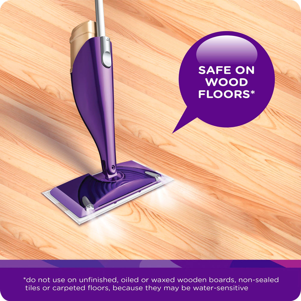 Swiffer WetJet Multi-Purpose Floor Cleaner Solution with Febreze Refill, Hardwood Floor Cleaner, Lavender Scent, 1.25 Liter -42.2 Fl Oz (Pack of 2)