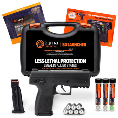 Byrna SD [Self Defense] Kinetic Launcher Ultimate Bundle - Non Lethal Kinetic Projectile Launcher, Home & Personal Defense | Proudly Assembled in The USA