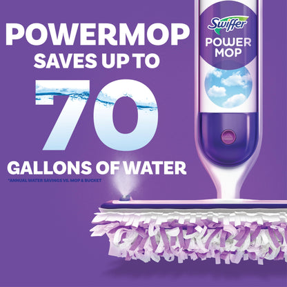 Swiffer Power Mop Refill Solution, Floor Cleaner for Mopping Tile, Vinyl, Laminate, Wood in Home, Bathroom, Kitchen, All Purpose Multi-Surface Solution for Floor Cleaning, Lavender Scent, 50.6oz