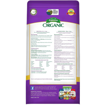 Espoma Organic Bulb-Tone 3-5-3 Natural & Organic Fertilizer and Plant Food for All Spring and Fall Bulbs. 4 lb. Bag. Use for Planting & Feeding to Promote Vibrant Blooms