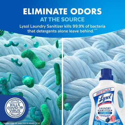 Lysol Laundry Sanitizer Liquid, Detergent Additive, Lavender, 90oz