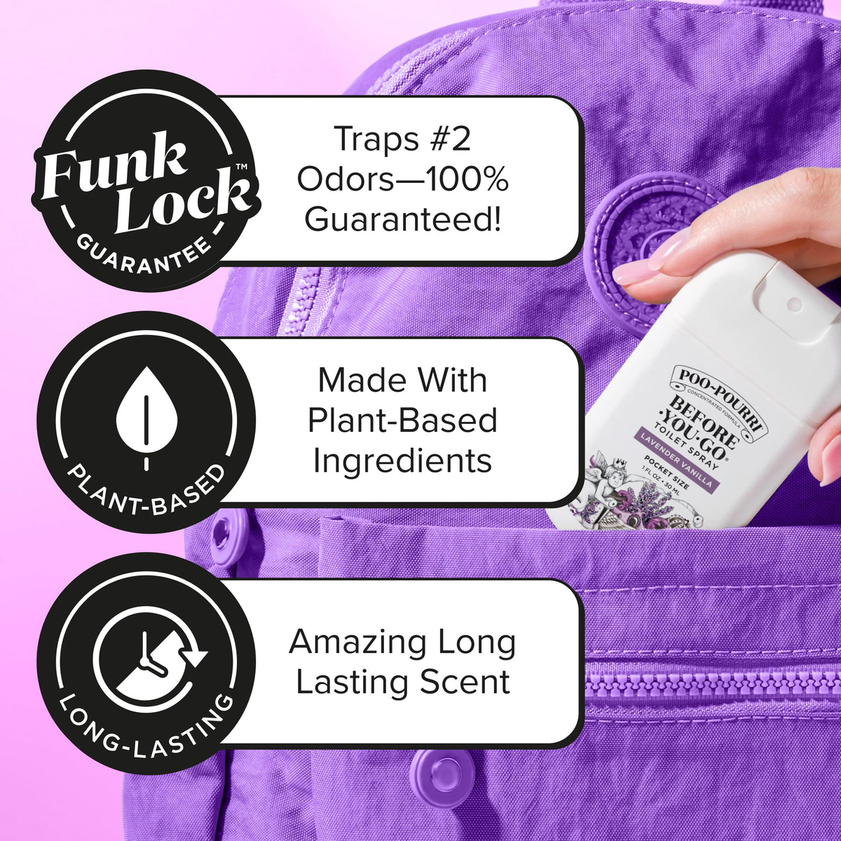 Poo-Pourri Before-You-Go Toilet Spray, Lavender Vanilla, 2 Fl Oz