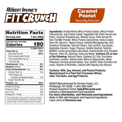 FITCRUNCH Snack Size Protein Bars, 6-Layer Baked Bar, 3g of Sugar, Gluten Free & Soft Cake Core (9 Count, Flavor Lovers)