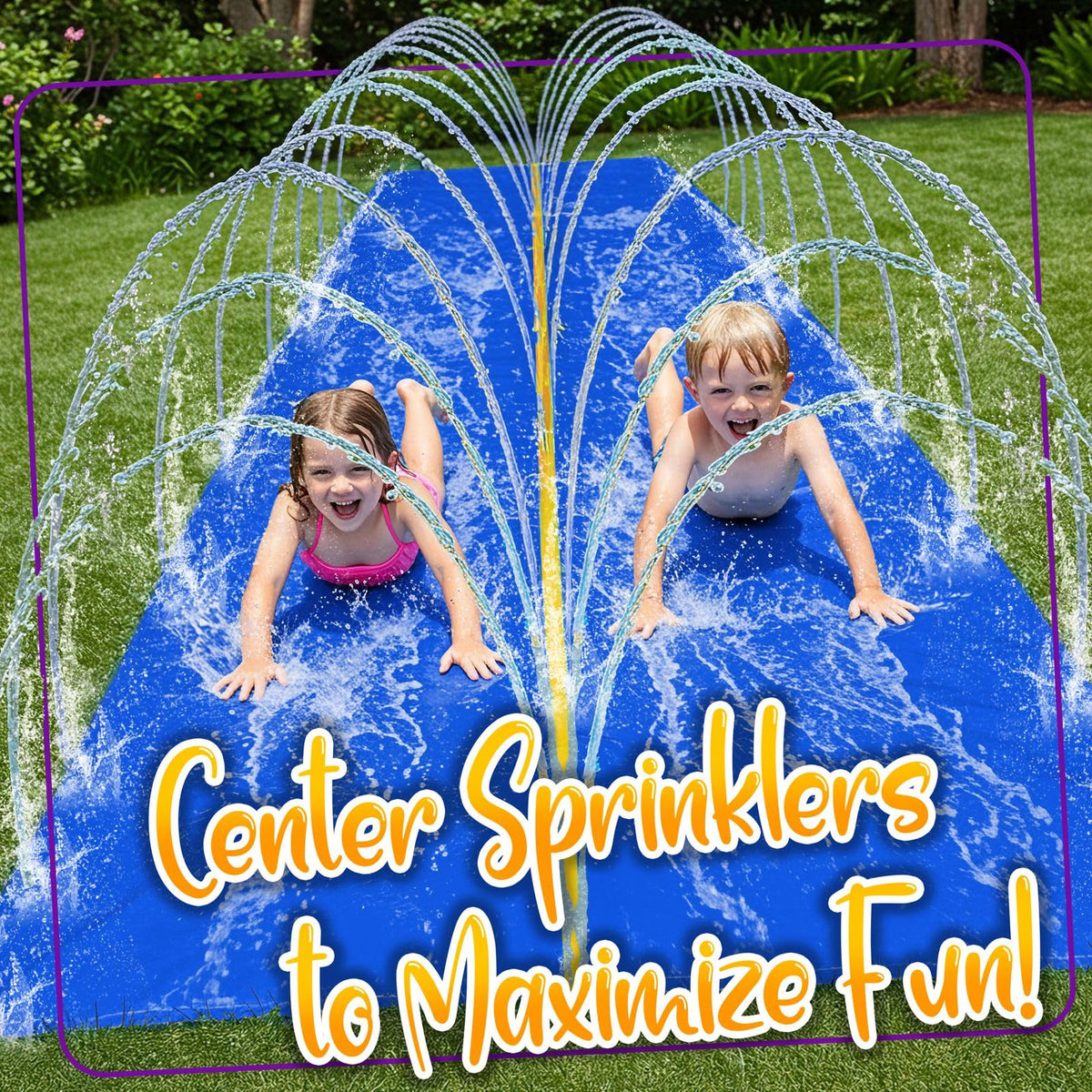 stargo 18 x 5 ft - Slip and Slide, Water Slides for Kids - Backyard waterslide for Kids, Outdoor Fun Summer Water Toys, Water Activities for Kid and Adults for Backyard Fun, Ages 4-8, 5, 6, 7, 8-12 +