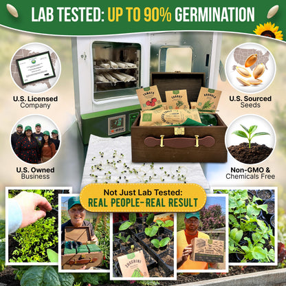 55 Vegetable Seeds Variety Pack - 35,600+ Non-GMO Heirloom Seeds for Planting Vegetables and Fruits in Individual Seed Packets, Home Garden Seeds for Hydroponic, Indoor and Outdoors Gardening