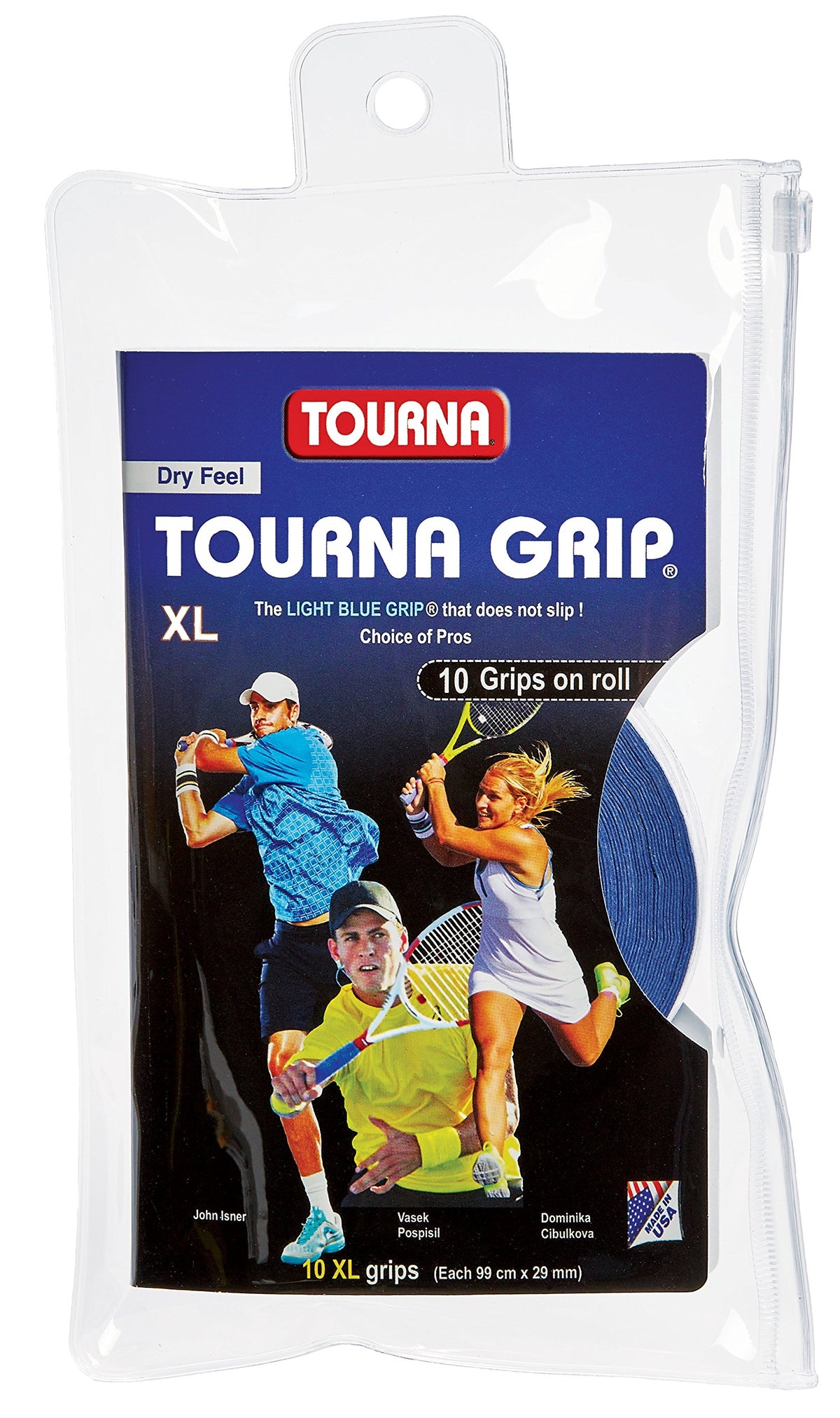 Tourna Grip XL Original Dry Feel Tennis Grip - The Ultimate Hot Weather Overgrip