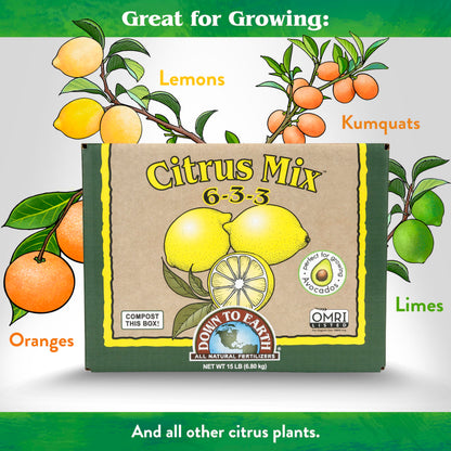 Down To Earth All Natural Fertilizers Organic Citrus Mix - 6-3-3, 1 lb