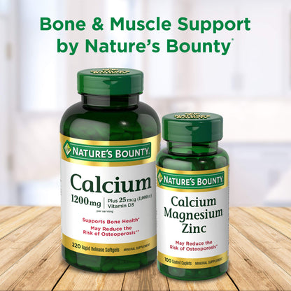 Nature's Bounty Magnesium, Bone and Muscle Health, Whole Body Support, Tablets, 500 Mg, 200 Ct