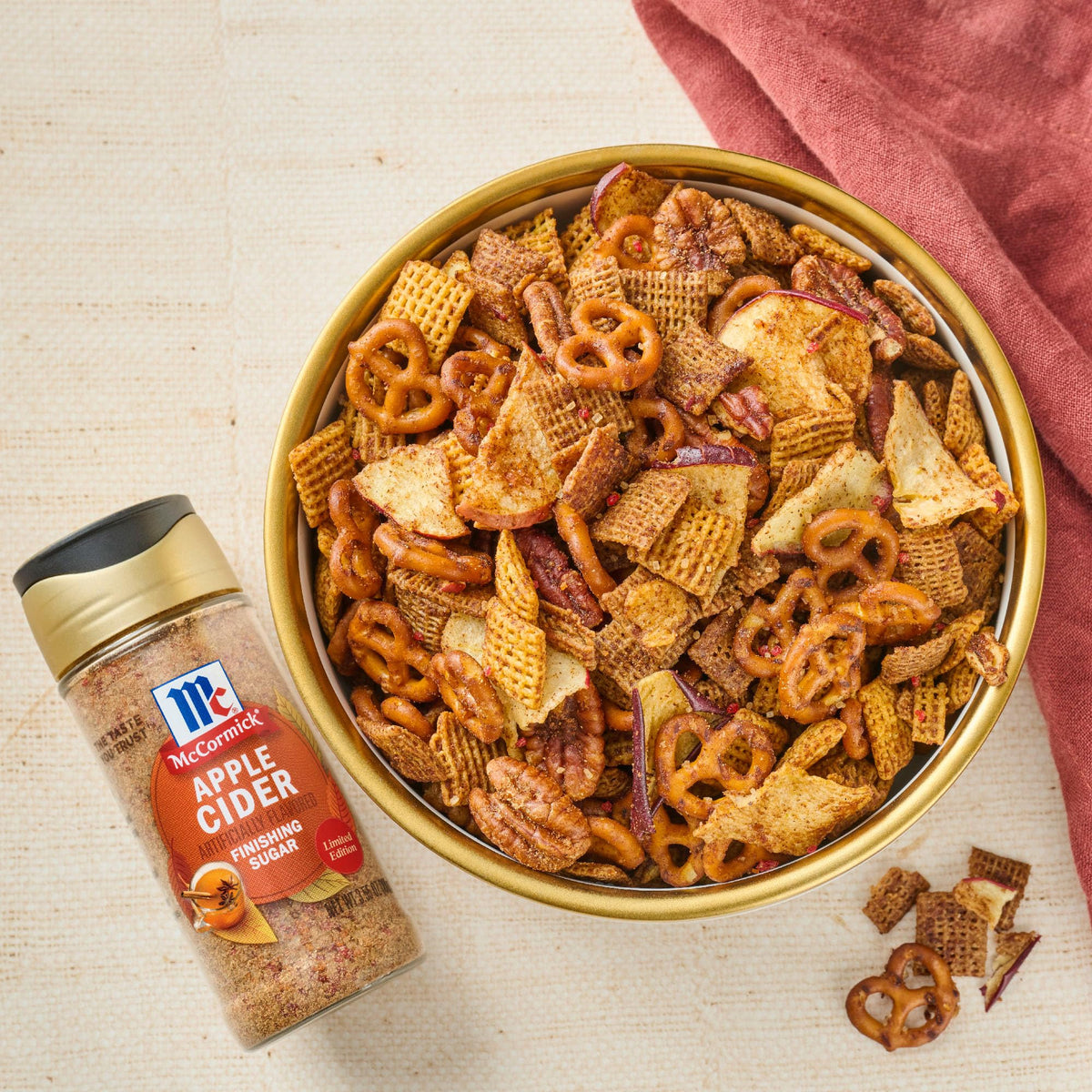 McCormick Finishing Sugar, Pumpkin Spice, Limited Edition, Sweet Blend of Warm Pumpkin Spices, The Perfect Finish for Cookies, Muffins, Pancakes, Bread, and More, 3.66 oz