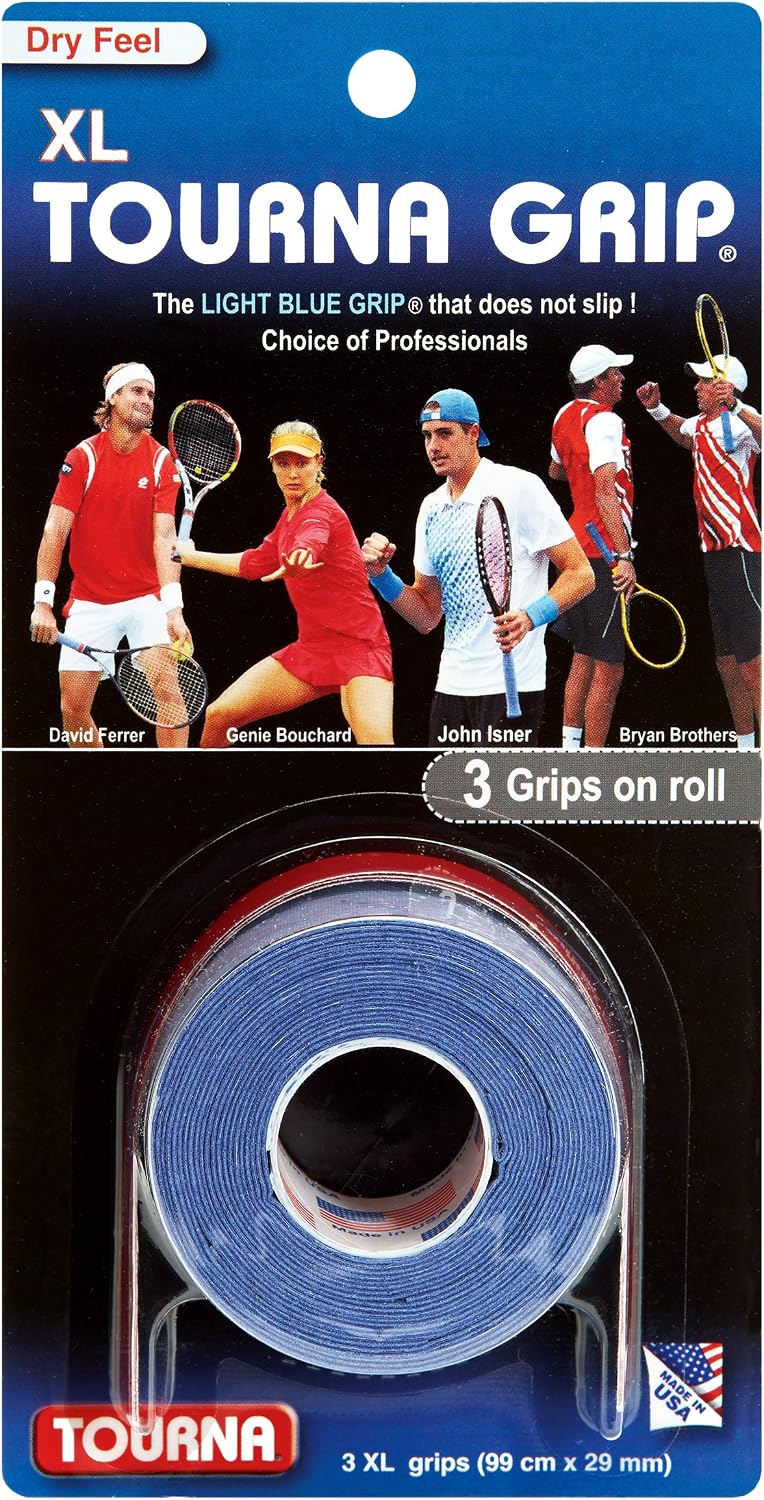 Tourna Grip XL Original Dry Feel Tennis Grip - The Ultimate Hot Weather Overgrip